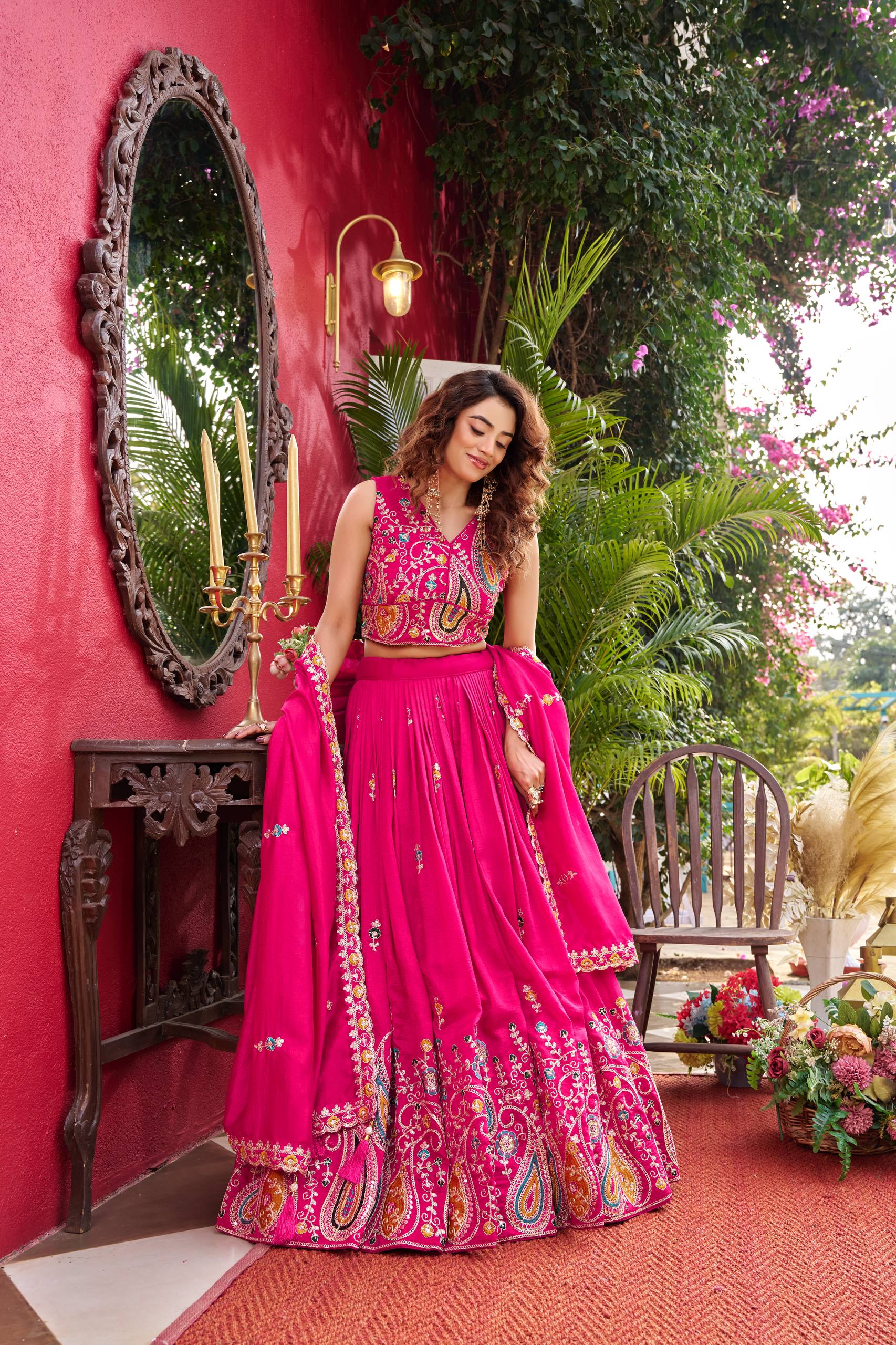 VELMORA Exclusive: Pink Moti & Sequence Work Wedding Collection