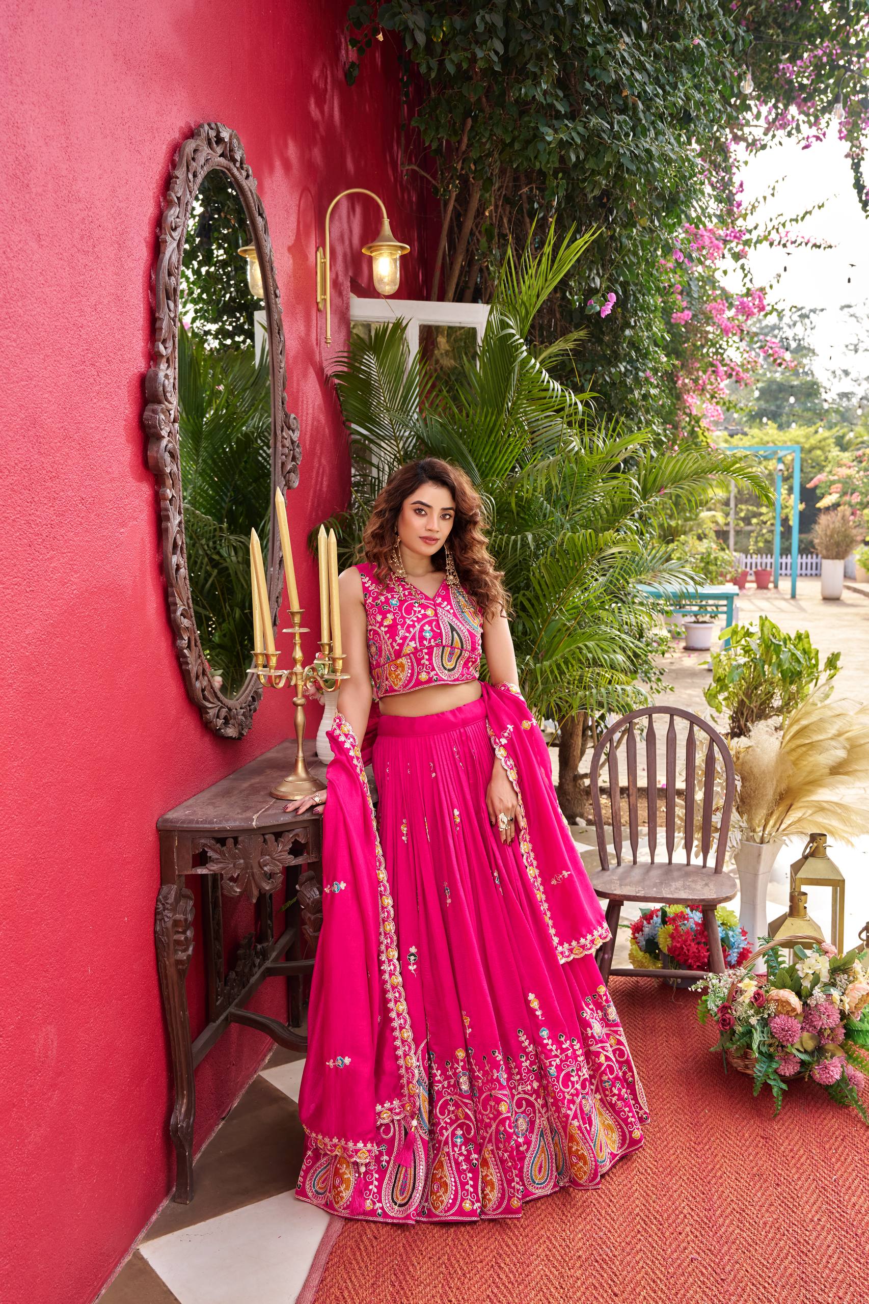 VELMORA Exclusive: Pink Moti & Sequence Work Wedding Collection