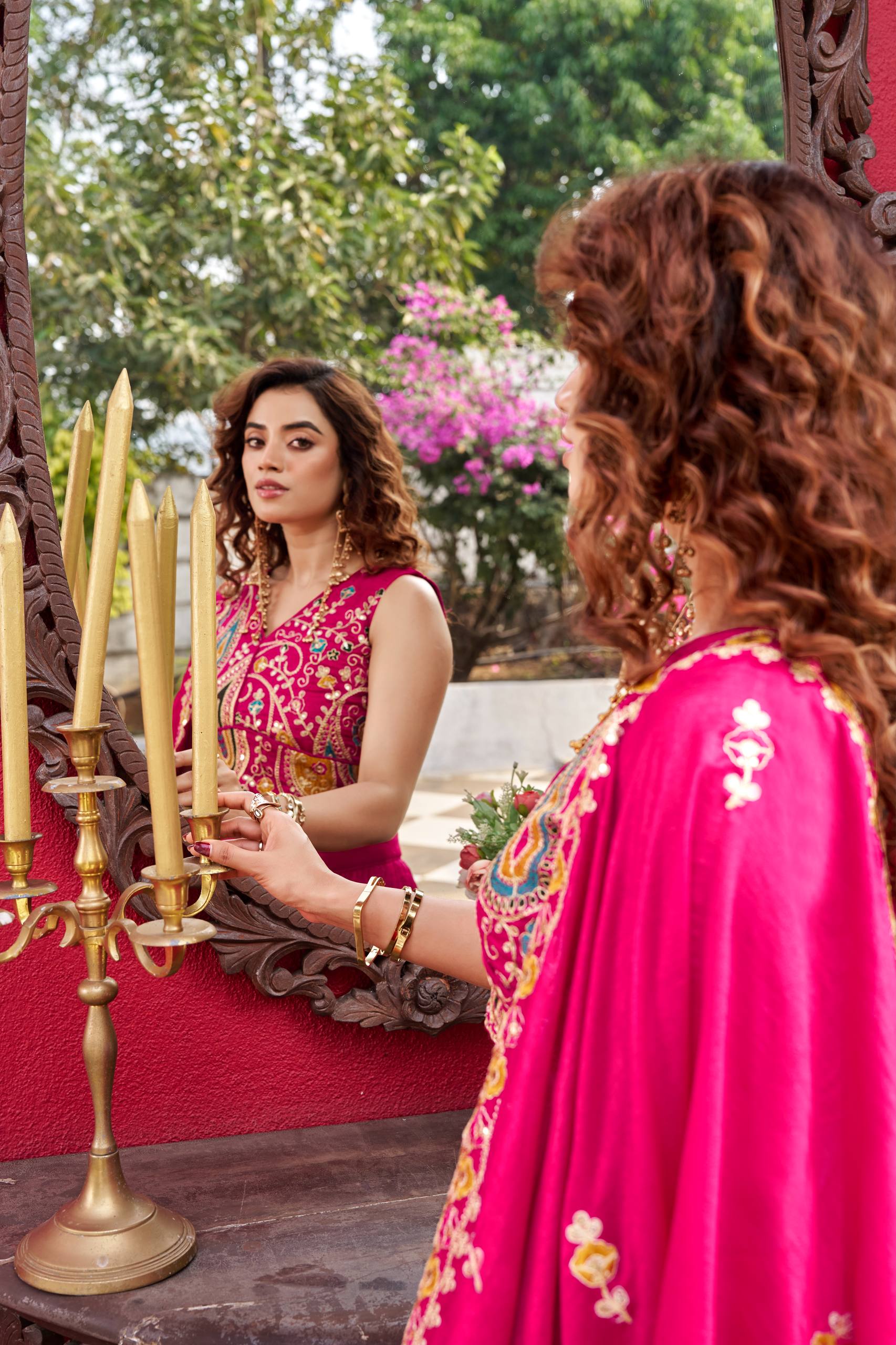 VELMORA Exclusive: Pink Moti & Sequence Work Wedding Collection